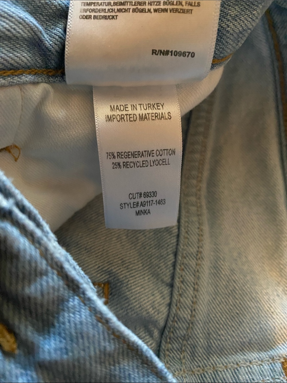AMIRI Men's Pale Blue Cargo Pants with Patch Pockets - Picture 3 of 4